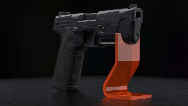 Red handle cobra gun 3d free wallpaper - medium preview image
