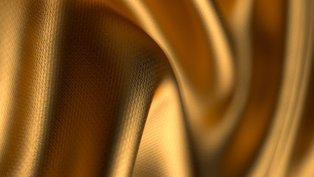 Gold textured cloth generative raytraced free wallpaper - medium preview image