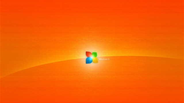 Computer screen orange background blue free wallpaper - medium preview image