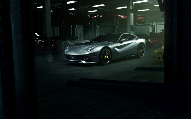 Garage lit cinematic matte cavallino free wallpaper - medium preview image