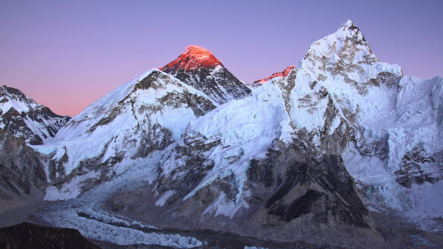 Mountain range red peak sunset free wallpaper - medium preview image