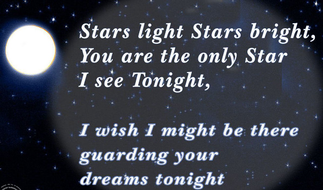Poem night sky stars full free wallpaper - medium preview image