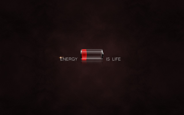 Red battery energy life red free wallpaper - medium preview image