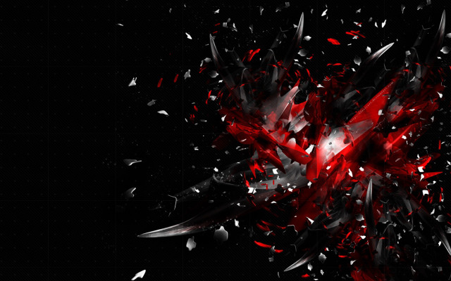 Abstract red black fireworks astronaut free wallpaper - medium preview image