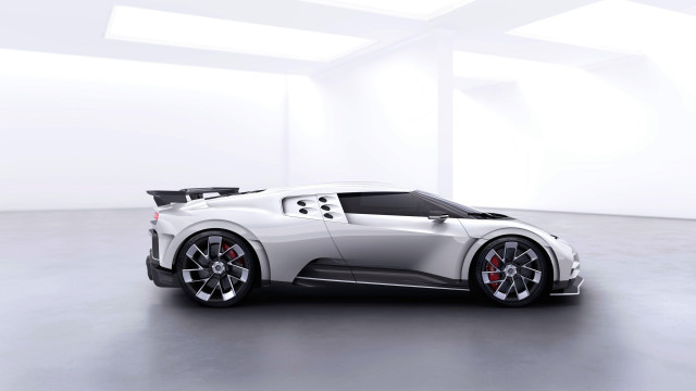 White sports car panfuturism digital free wallpaper - medium preview image
