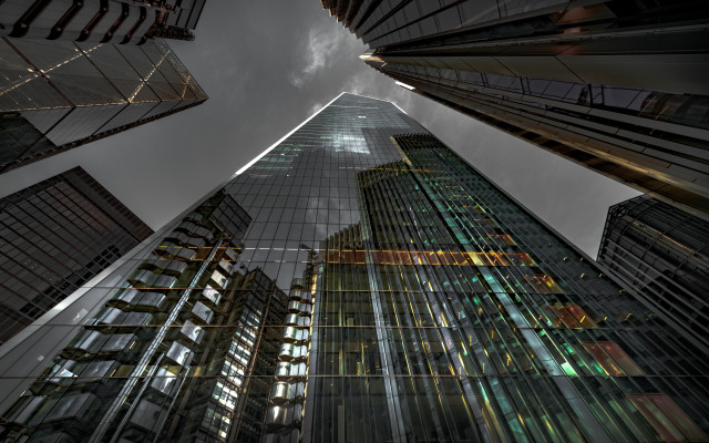 Tall building cityscape bridge skyline free wallpaper - medium preview image