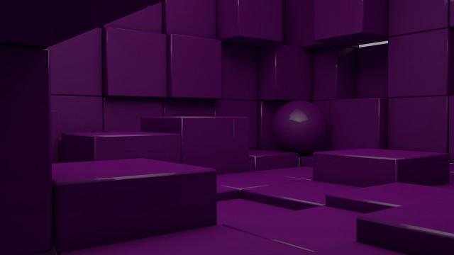 Purple room ball boxes floor free wallpaper - medium preview image
