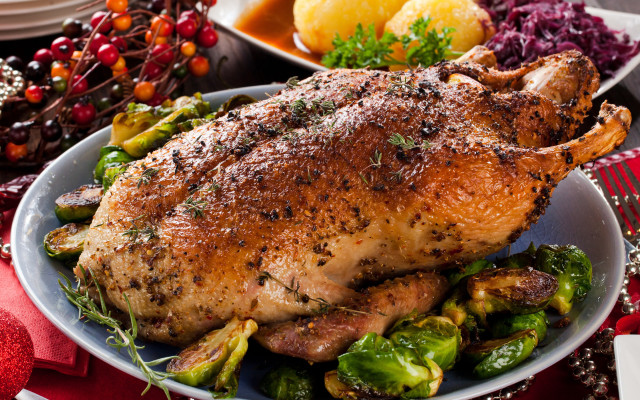 Whole chicken vegetables food photography free wallpaper - medium preview image