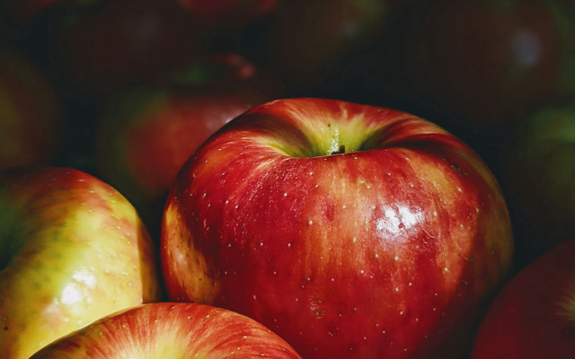 Apple pile planet galaxy night free wallpaper - medium preview image