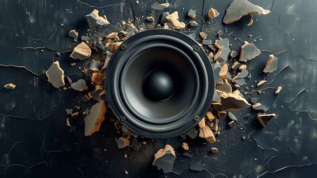 Speaker glass table autodestructive astronaut free wallpaper - medium preview image