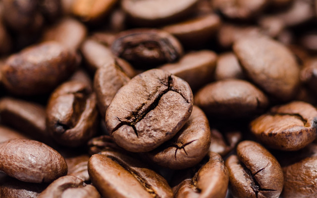 Coffee beans smiley face hyperrealism free wallpaper - medium preview image