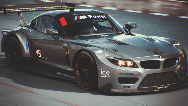 Silver race car red flag free wallpaper - medium preview image