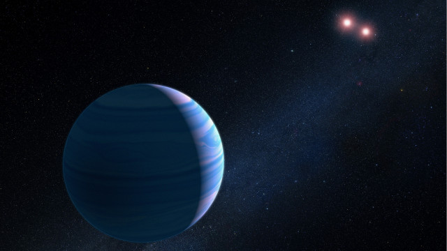Blue planet red star space #2 free wallpaper - medium preview image