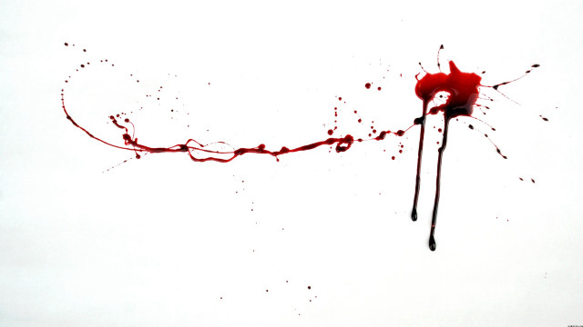 Blood splattered object white background free wallpaper - medium preview image
