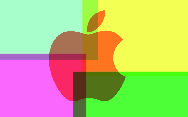 Colorful apple background squares triadic free wallpaper - medium preview image