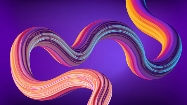 Colorful abstract wavy purple blue free wallpaper - medium preview image