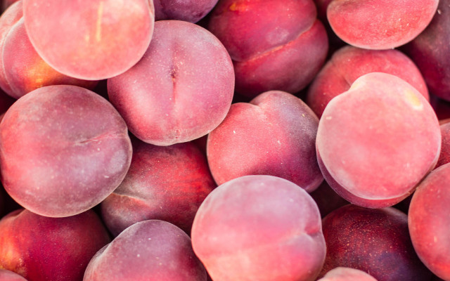 Peaches pink flesh slices moon free wallpaper - medium preview image