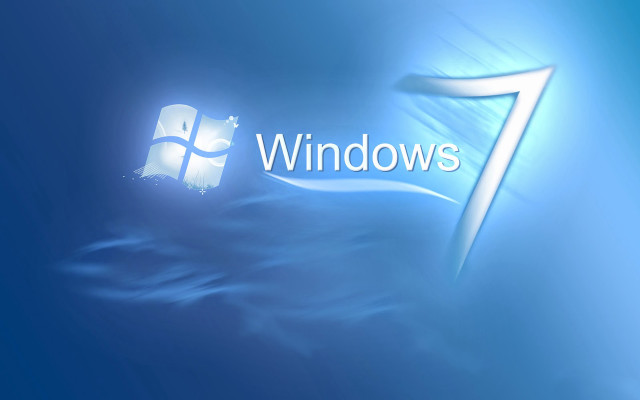 Blue background windows7 logo blue #4 free wallpaper - medium preview image