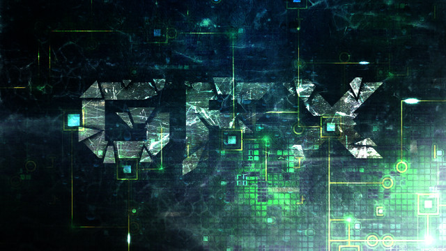 Numbers green yellow squares cyberpunk free wallpaper - medium preview image