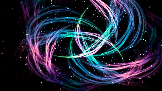 Abstract spiral stars hologram particles free wallpaper - medium preview image