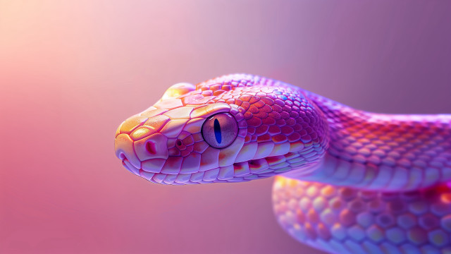 Cobra blue eye pink background free wallpaper - medium preview image