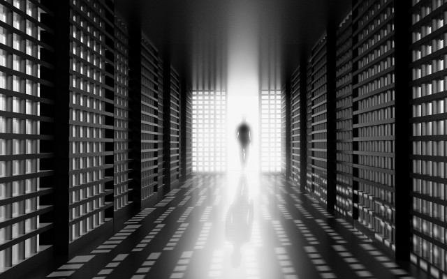 Dark hallway clarice beckett liminal free wallpaper - medium preview image