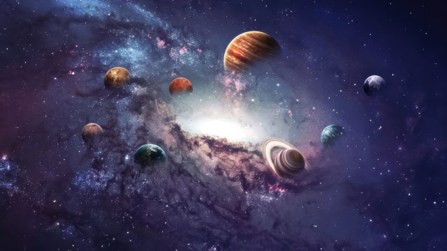 Planets star sky bright light free wallpaper - medium preview image