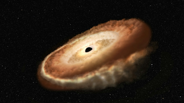 Black hole sky space illustration free wallpaper - medium preview image