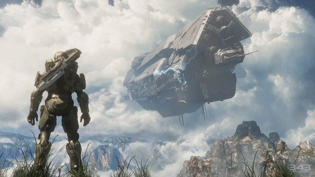 Sci fi character giant ship free wallpaper - medium preview image