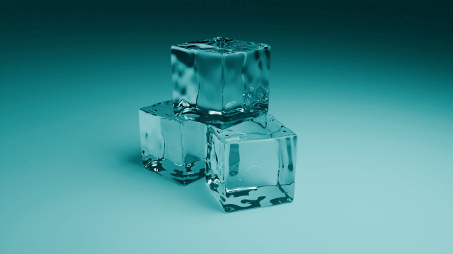 Ice cubes table blue background #3 free wallpaper - medium preview image