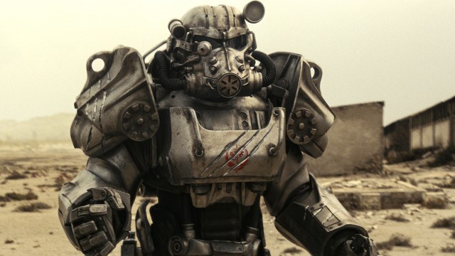 Robot helmet gun desert buildings free wallpaper - medium preview image
