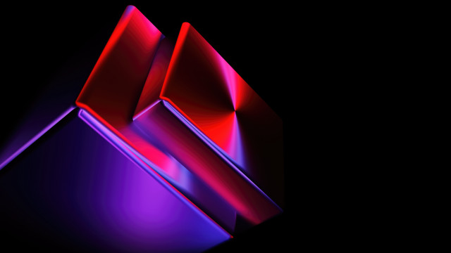Red purple object cinema4d raytraced free wallpaper - medium preview image
