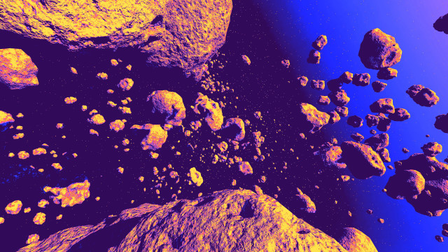 Space aurora moon fireworks planet free wallpaper - medium preview image