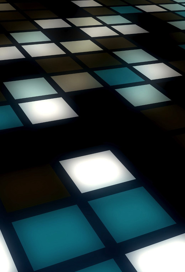 Black white floor squares pattern free wallpaper - medium preview image