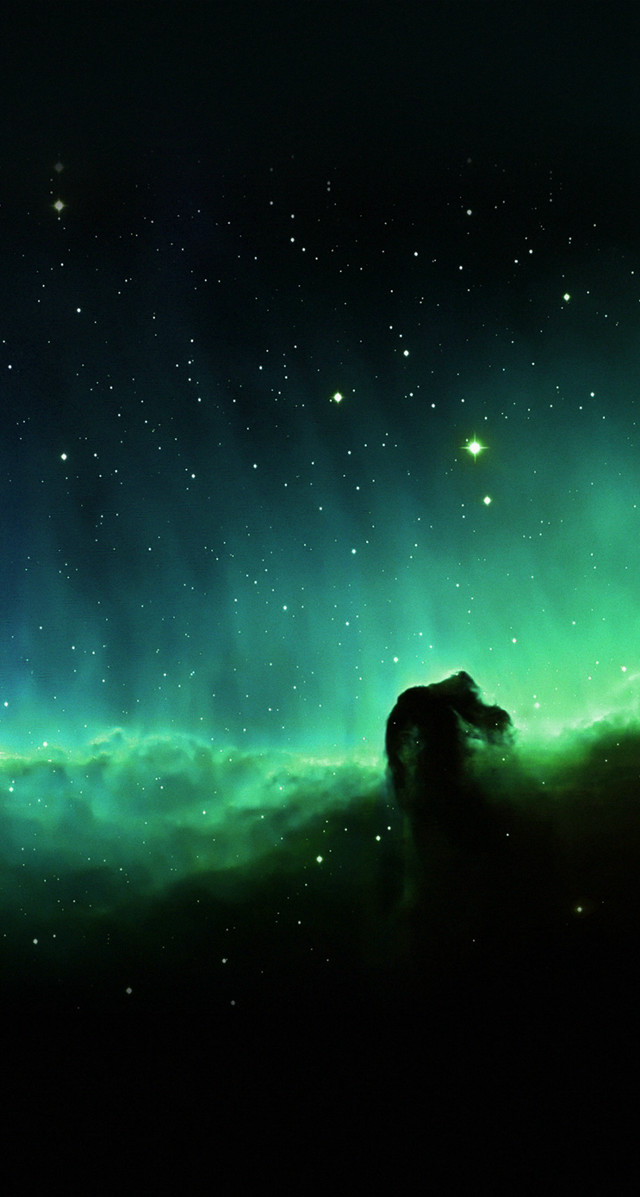 Horse green sky stars bright free wallpaper - medium preview image