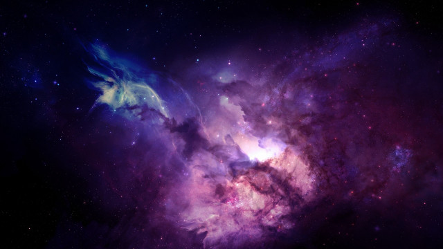 Colorful space stars horse head free wallpaper - medium preview image