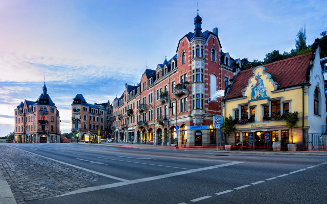 Heidelberg street cityscape architecture skyline free wallpaper - medium preview image