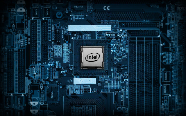 Intel processor motherboard cityscape 4k free wallpaper - medium preview image