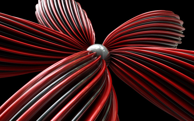 Red white object black background #2 free wallpaper - medium preview image