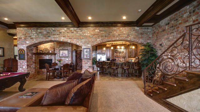 Living room pool table open free wallpaper - medium preview image
