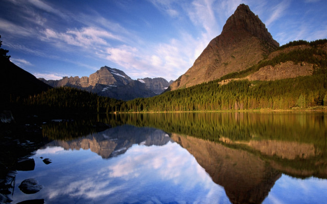 Mountain range reflection lake blue #12 free wallpaper - medium preview image