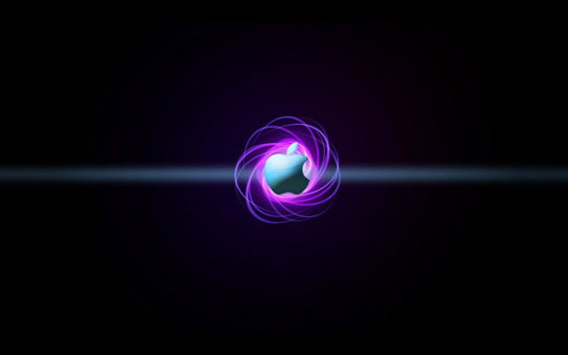 Purple blue abstract white circle free wallpaper - medium preview image