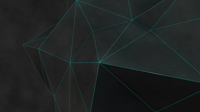 Black green abstract lines shapes free wallpaper - medium preview image