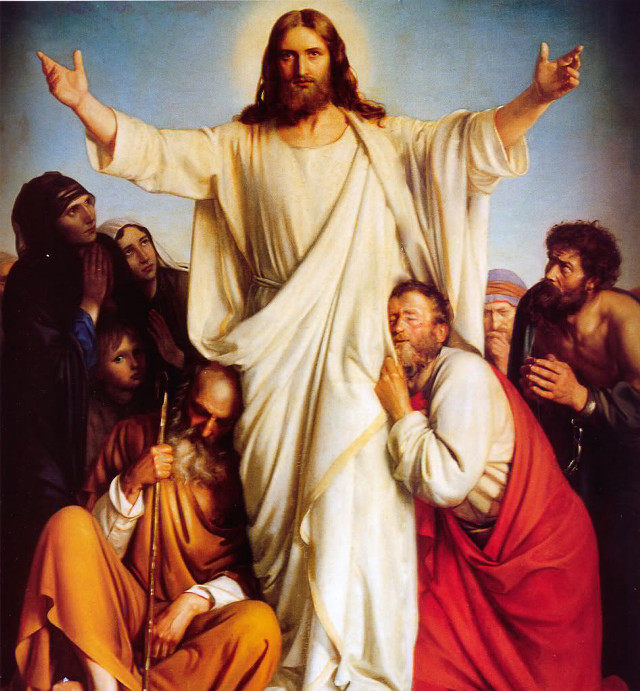 Jesus surrounded by people in free wallpaper - medium preview image
