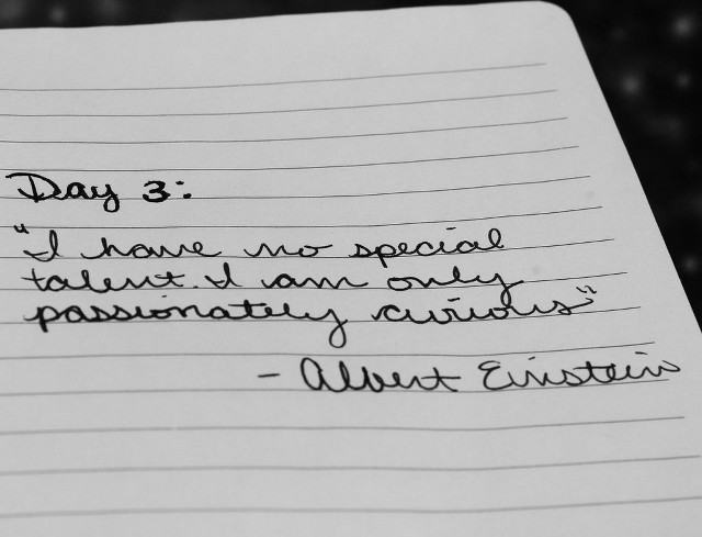 Note quote creativity evelyn greyscale free wallpaper - medium preview image