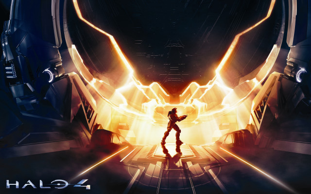Man doorway alien head glowing free wallpaper - medium preview image