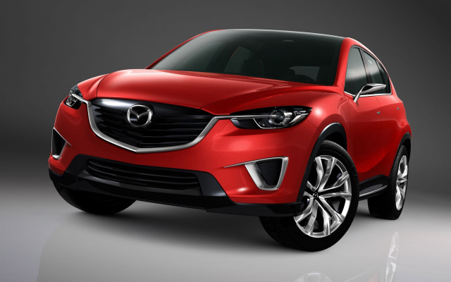 Red mazda studio shot reflection free wallpaper - medium preview image