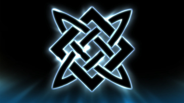 Blue black background knot light free wallpaper - medium preview image