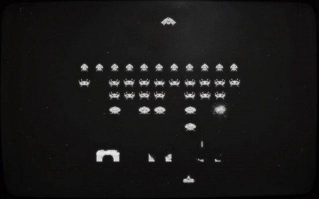 Black white game aurora moon free wallpaper - medium preview image