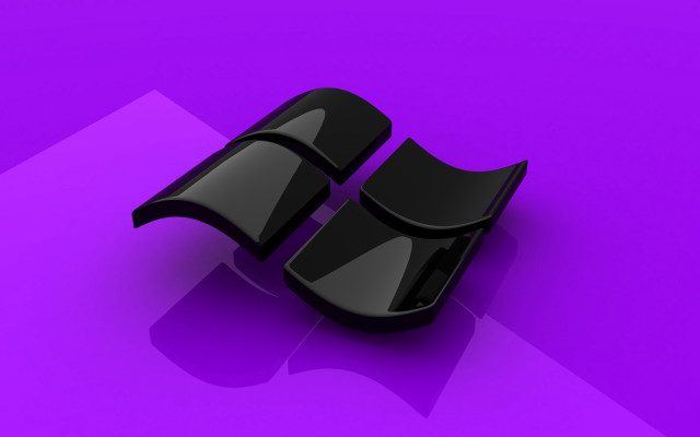 Black object purple background shadow free wallpaper - medium preview image